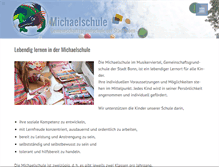 Tablet Screenshot of michaelschule-bonn.de